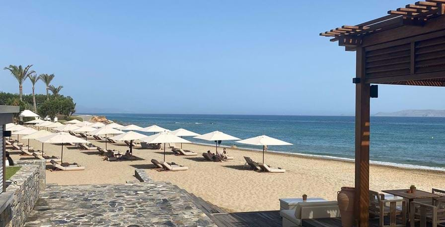 The beach at Amirandes Grecotel